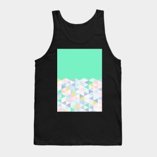 Pastel Geometric (Mint) Tank Top